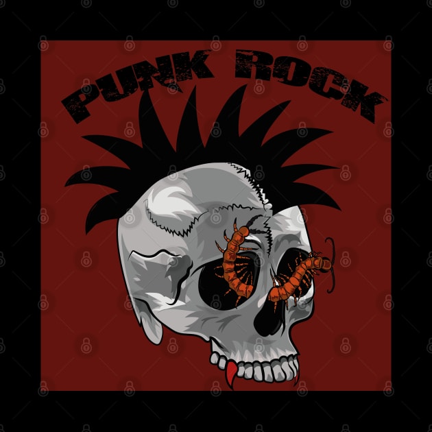 Punk Skull by Illustrates art