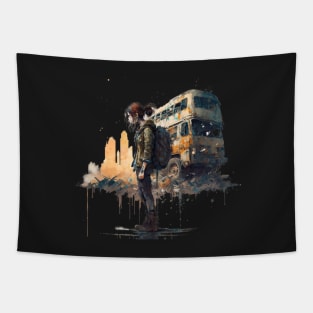 The Last of Us Pedro Pascal Joel inspired design Tapestry