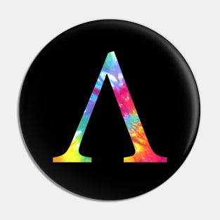 Tie Dye Lambda Pin