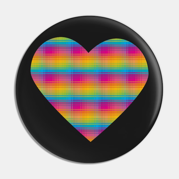 Rainbow Plaid Pin by Teamtsunami6