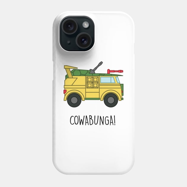 TURTLE VAN Phone Case by GeekyDoodles