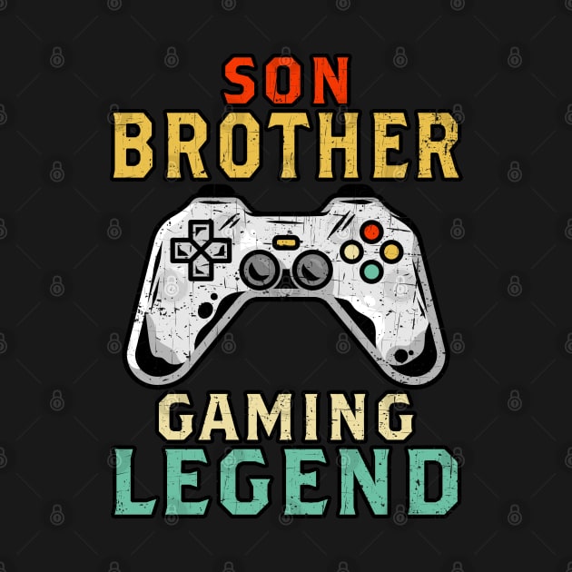 Son Brother Gaming Legend Gamer Gifts For Teen Boys Gaming by Herotee