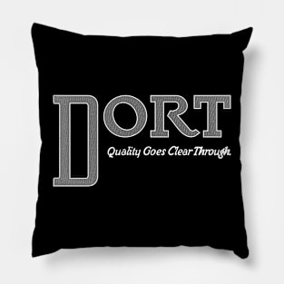 Dort Motor Car Company Vintage American Automobile Logo Pillow