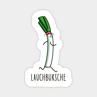 Funny leek errand boy Magnet