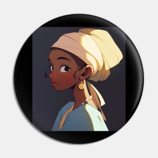 Girl with Earring Pin