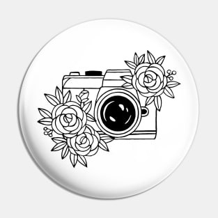 Floral Camera Pin