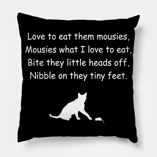 Funny mouse cat Pillow by outdoorlover