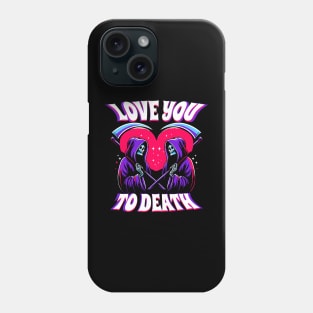 Love you to Death Grim Reaper Couple Phone Case