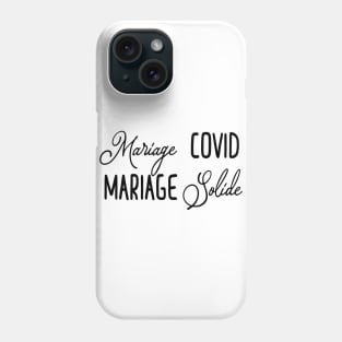 Mariage covid Mariage solide Phone Case