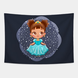 Princess in the snow Tapestry