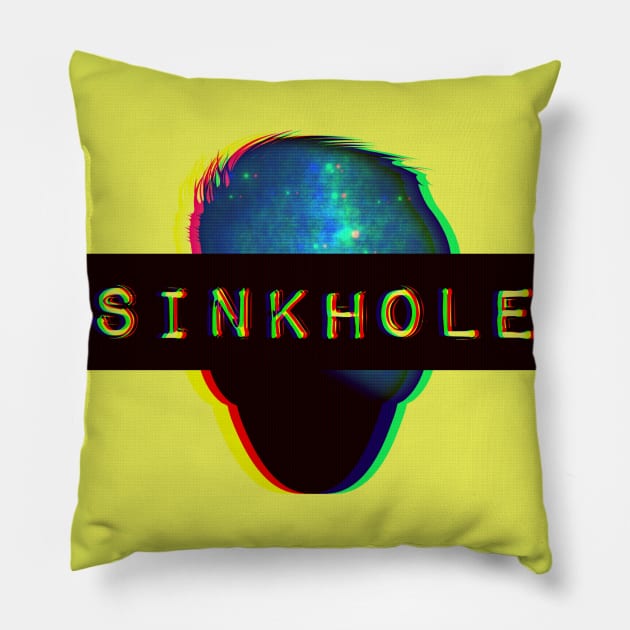 SINKHOLE (Logo) Pillow by SINKHOLE Podcast