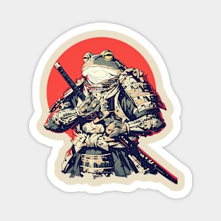 samurai frog Magnet