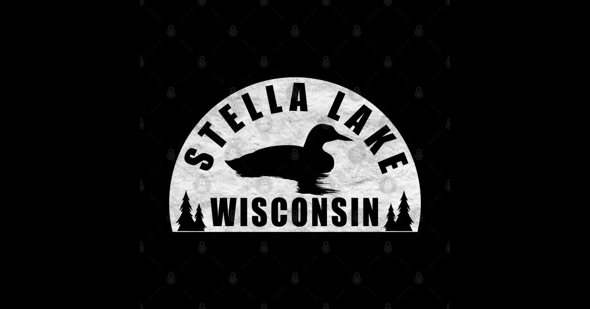 Stella Lake Northern Wisconsin Loon Stella Lake Wisconsin Sticker