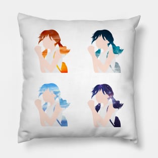 Weathering with you hina scenery hair Pillow