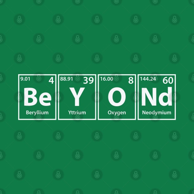 Beyond (Be-Y-O-Nd) Periodic Elements Spelling by cerebrands