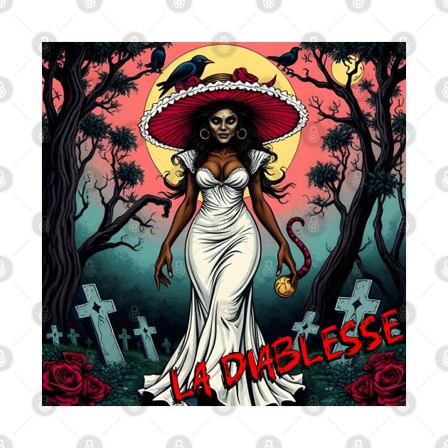 LA DIABLESSE / JABLESSE – FULL COLOUR – FETERS AND LIMERS – CARIBBEAN FOLKLORE EVENT DJ GEAR by FETERS AND LIMERS