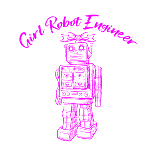 Girl Robot Engineer Women in Tech T-Shirt