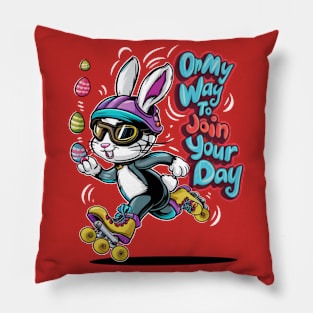 EASTER BUNNY ON THE WAY! Pillow