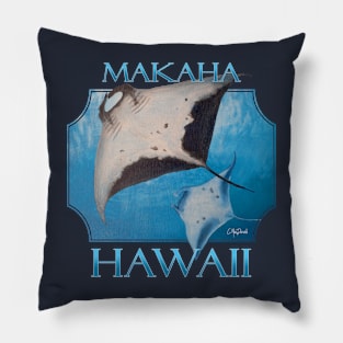 Makaha Hawaii Manta Rays Sea Rays Ocean Pillow