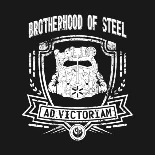 BROTHERHOOD OF STEEL (AD VICTORIAM - WHITE) T-Shirt