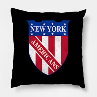 New York Americans Hockey Team Pillow