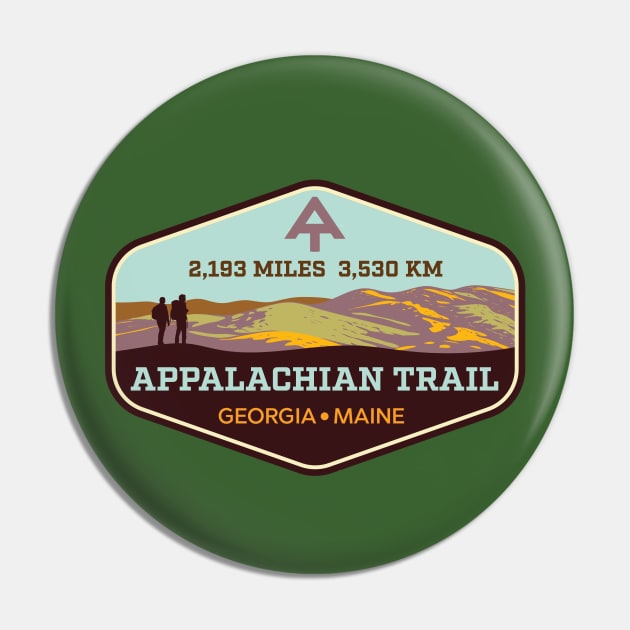 Appalachian Trail - Georgia to Maine - Trail Hiking Badge Pin by TGKelly