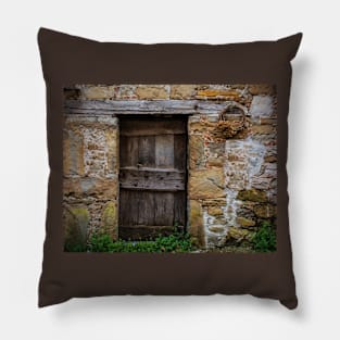 Door in Poffabro, North East Italy Pillow