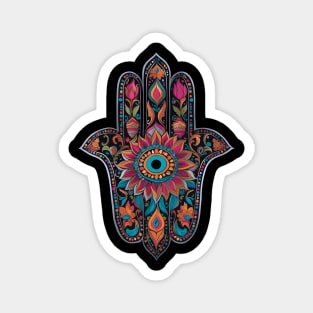 Mandala Hamsa Hand Magnet