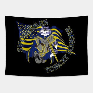 Tomcat Forever Swordsmen Tapestry