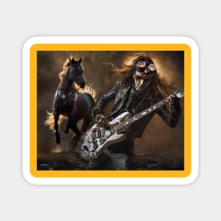 Steve Vai Bad Horsie Steampunk Magnet