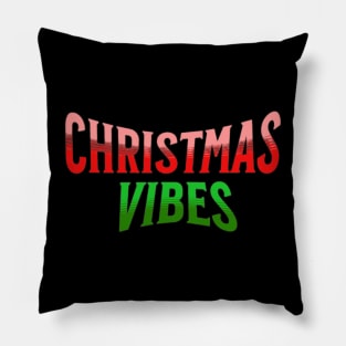 Christmas Vibes | Christmas vibe word text Pillow