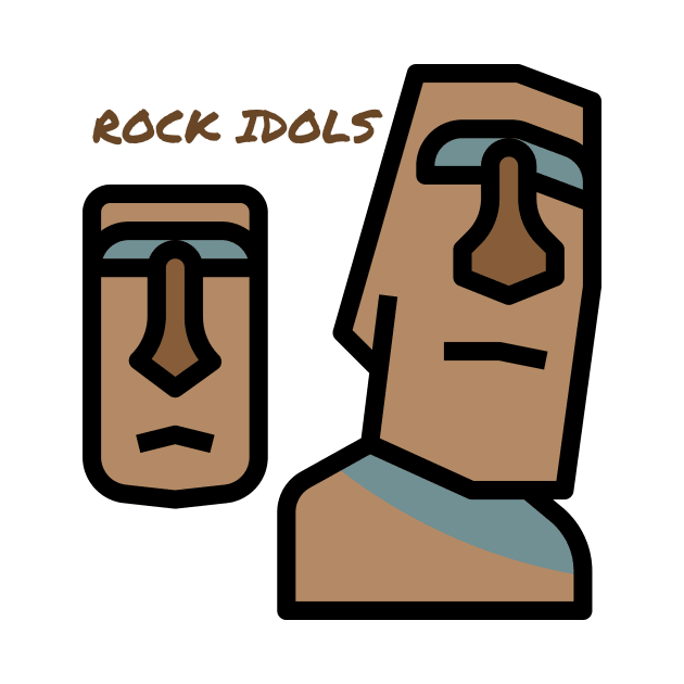 Rock Idols from Easter Island by MelloHDesigns