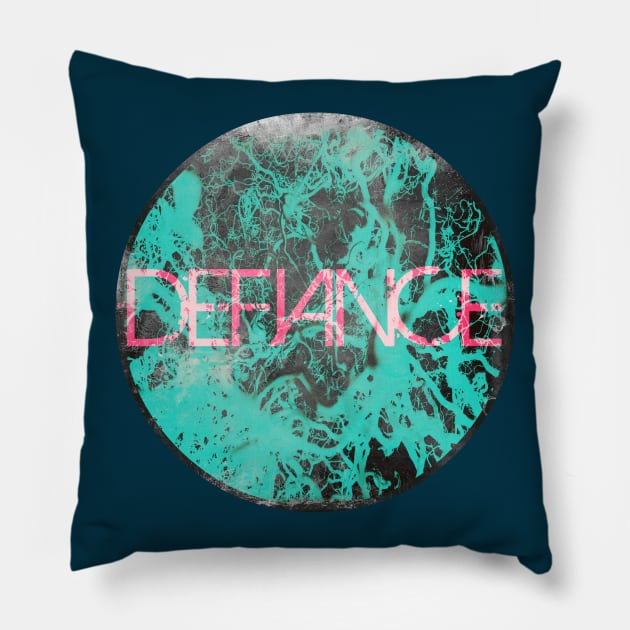 Defiance Pillow by TheDaintyTaurus