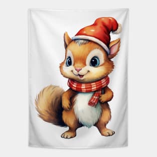 Christmas Squirrel Tapestry