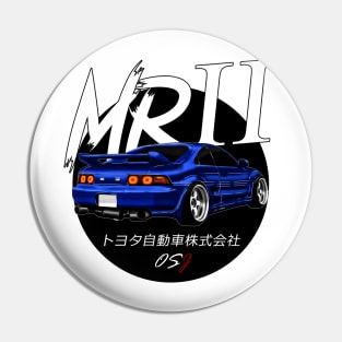 JDM MR2 Blue Black Sun Edition Pin