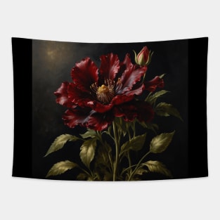 Metallic Flower Tapestry