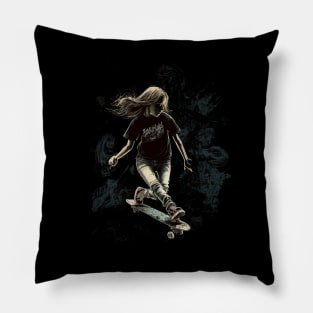 skater girl Pillow