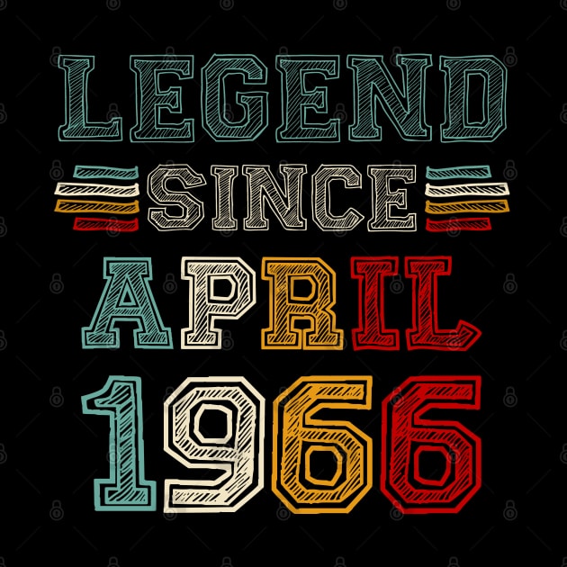 57 Years Old Legend Since April 1966 57th Birthday by TATTOO project