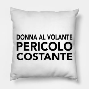 Donna al volante, pericolo costante Pillow