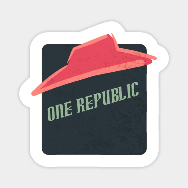 one republic Magnet by Bike Ilustrada