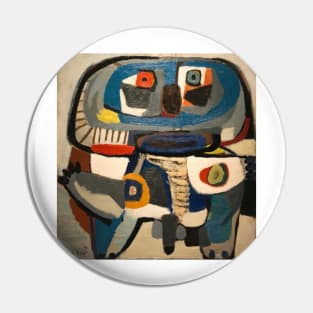 Square Man - Karel Appel Pin