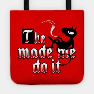 Cool Demon Devil Cartoon Quote TV Show Meme Tote