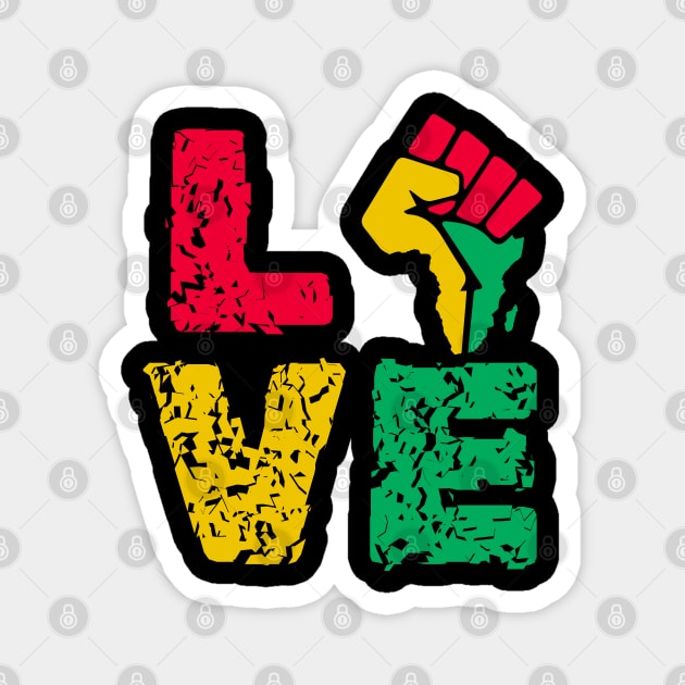 Black History Month Magnet by Creatifly Graphic Tees