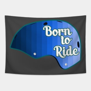 Skateboard Helmet - Born to ride Tapestry