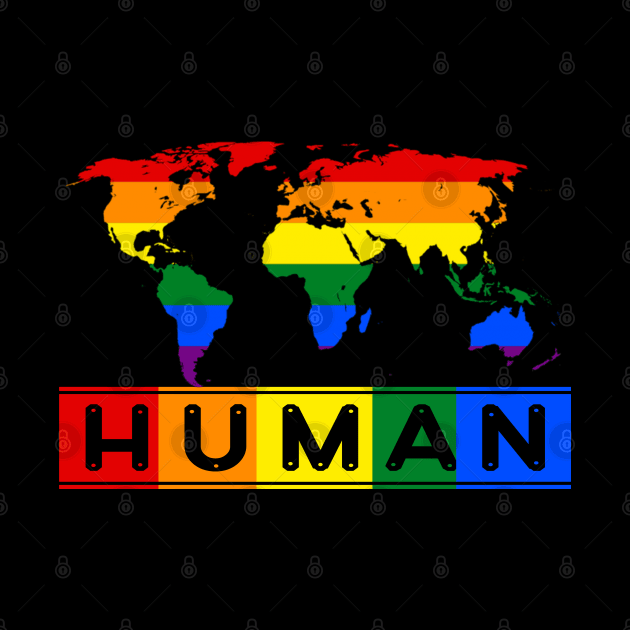 Human LGBT Gay Lesbian Pride Month by Ray E Scruggs