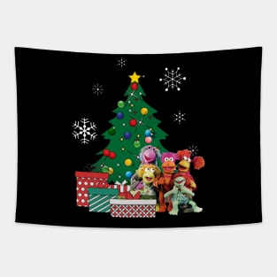 Fraggle Rock Around The Christmas Tree Tapestry