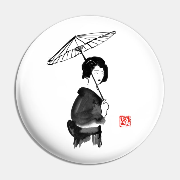 geisha under umbrella Pin by pechane