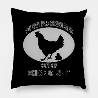 Farm Chicken Humor Poog Poultry Pillow