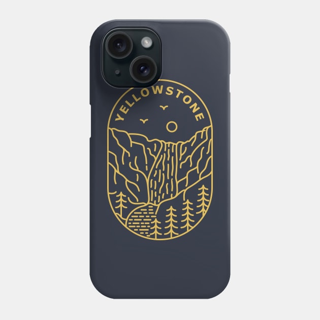 Yellowstone National Park Phone Case by VEKTORKITA