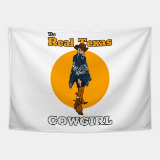 Real Texas Cowgirl Tapestry